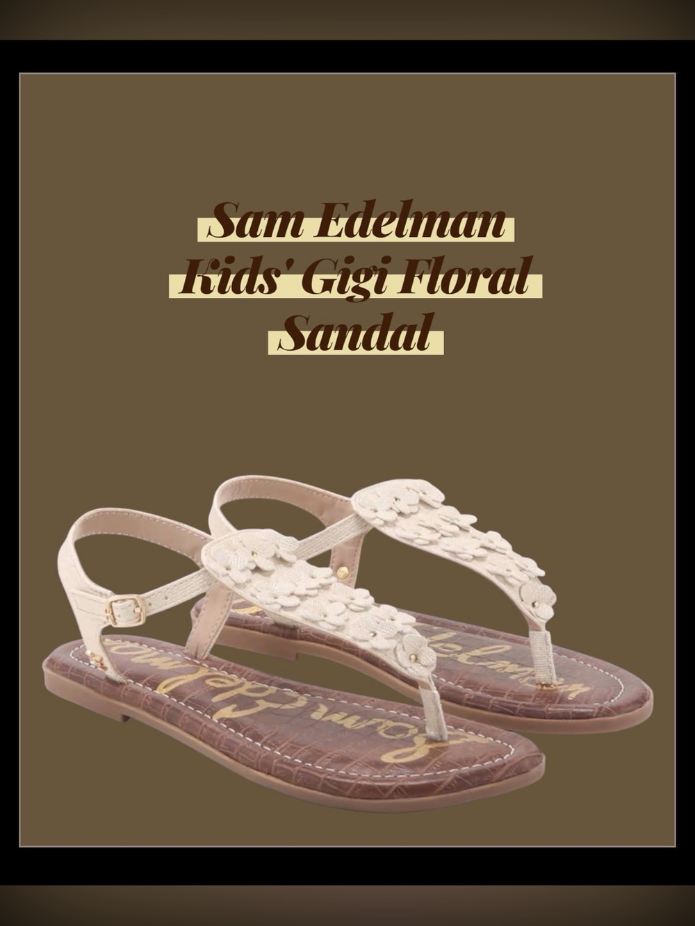 *new* Sam Edelman Kids' Gigi Floral Sandal